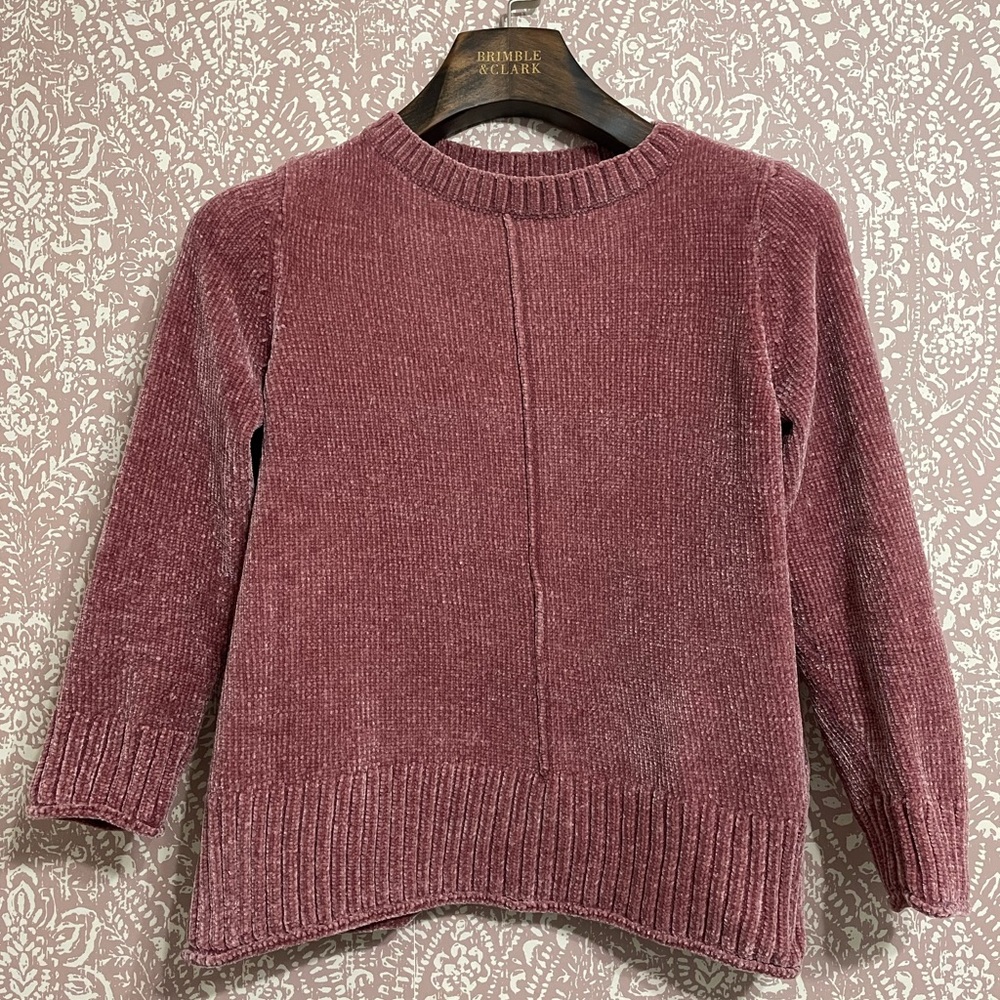 Mauve Style & Co. Chenille Sweater
